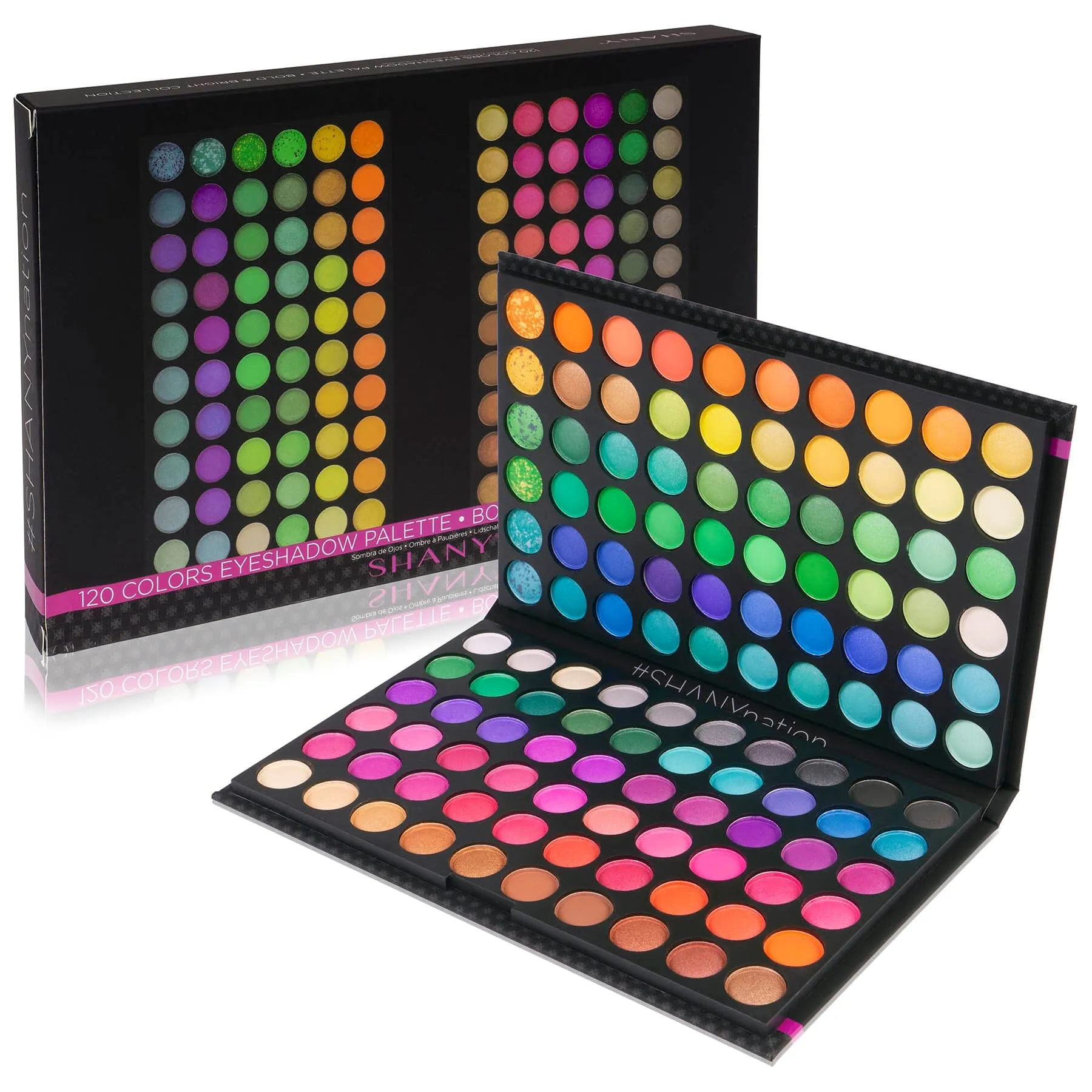 120 Colors Eye shadow Palette, Bold and Bright Collection,  Classic Neon