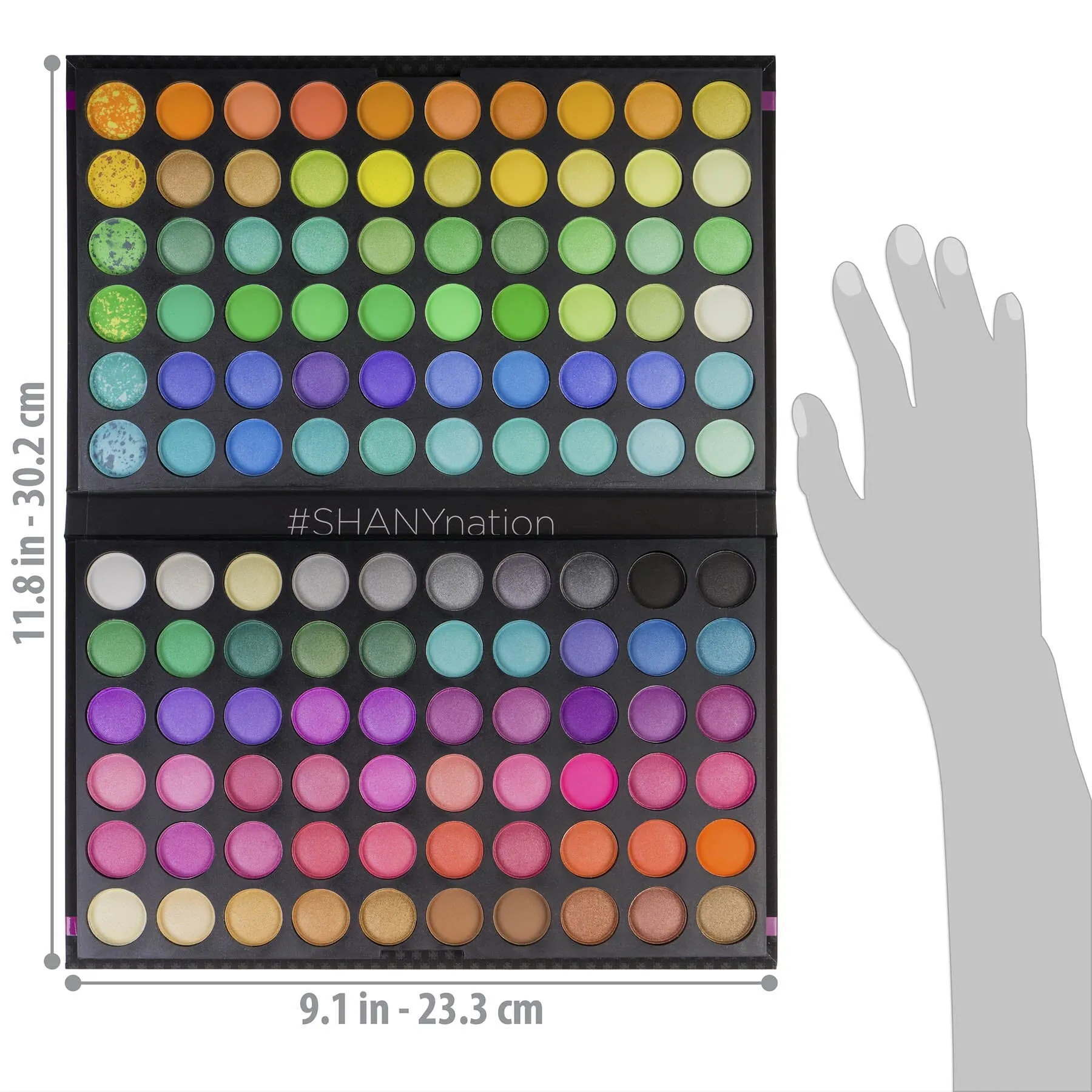 120 Colors Eye shadow Palette, Bold and Bright Collection,  Classic Neon