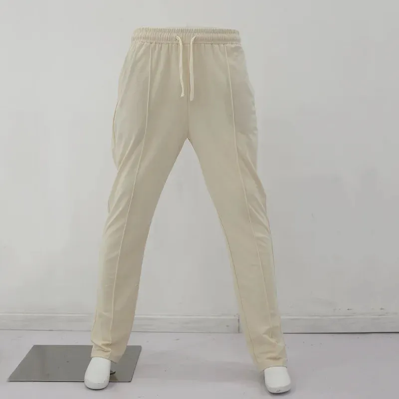 2024Spring American Casual Three-Dimensional Single Pleated Drape Men's Suit Pants Loose Drawstring Track Sweatpants