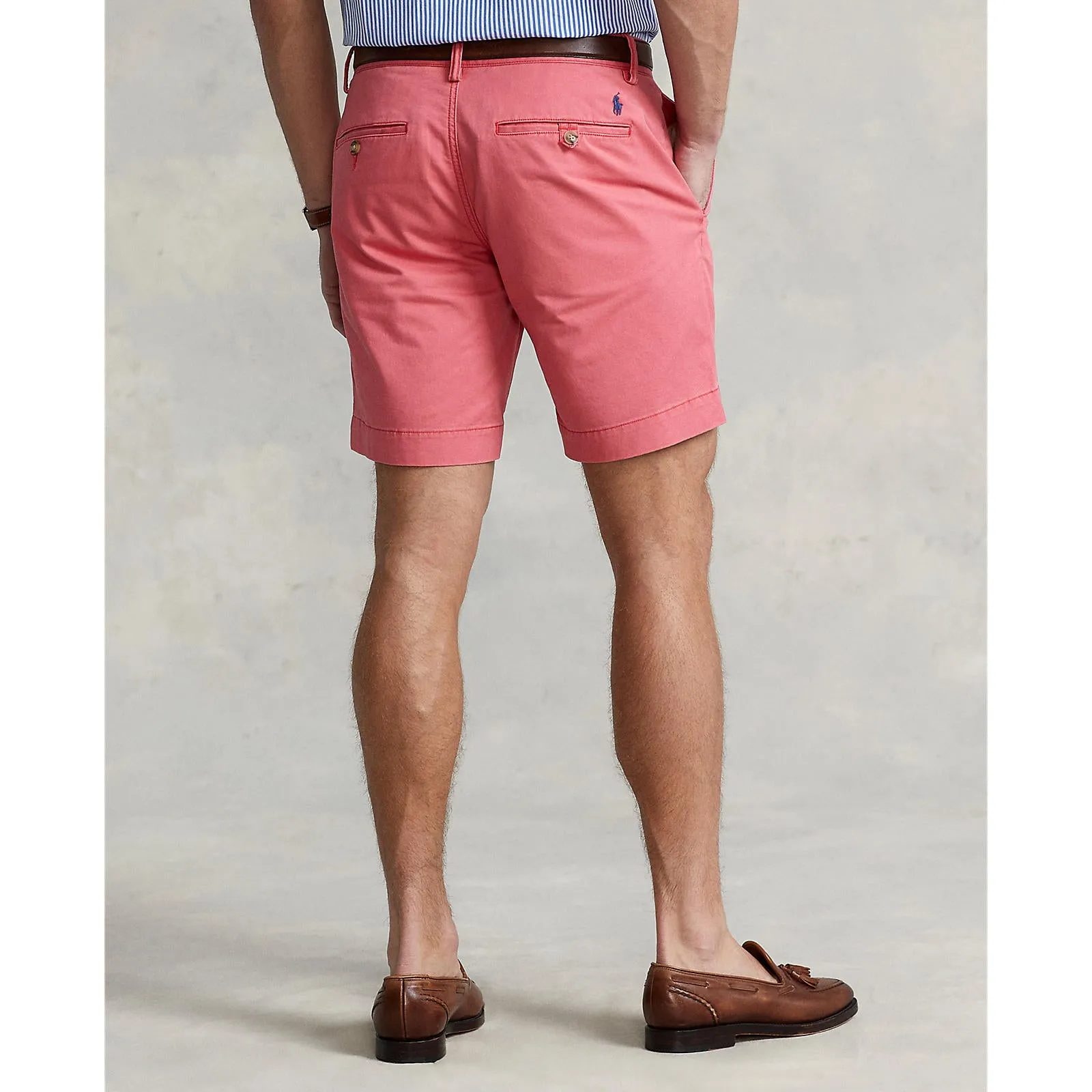 8 Inch Stretch Chino Short - Medium Red