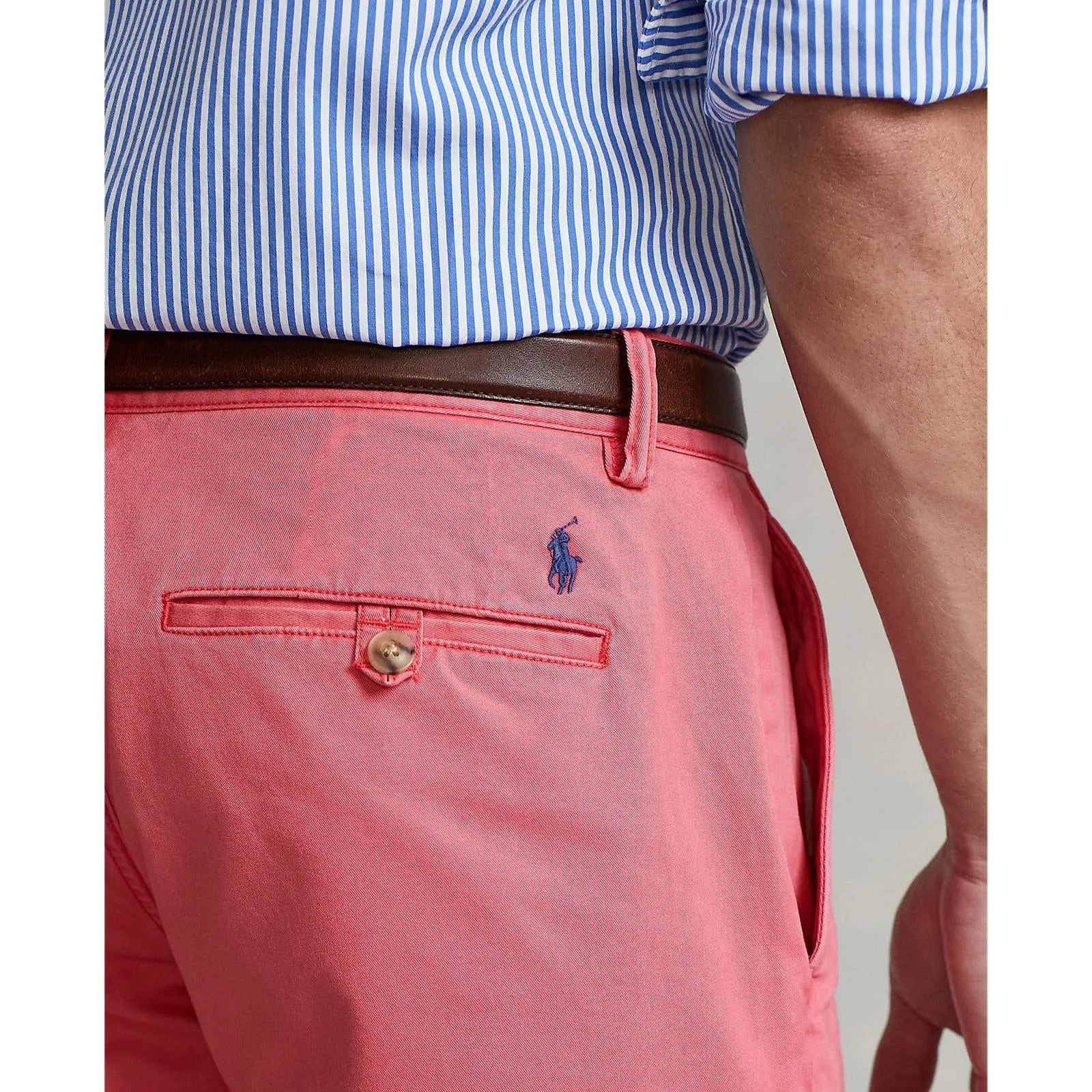 8 Inch Stretch Chino Short - Medium Red