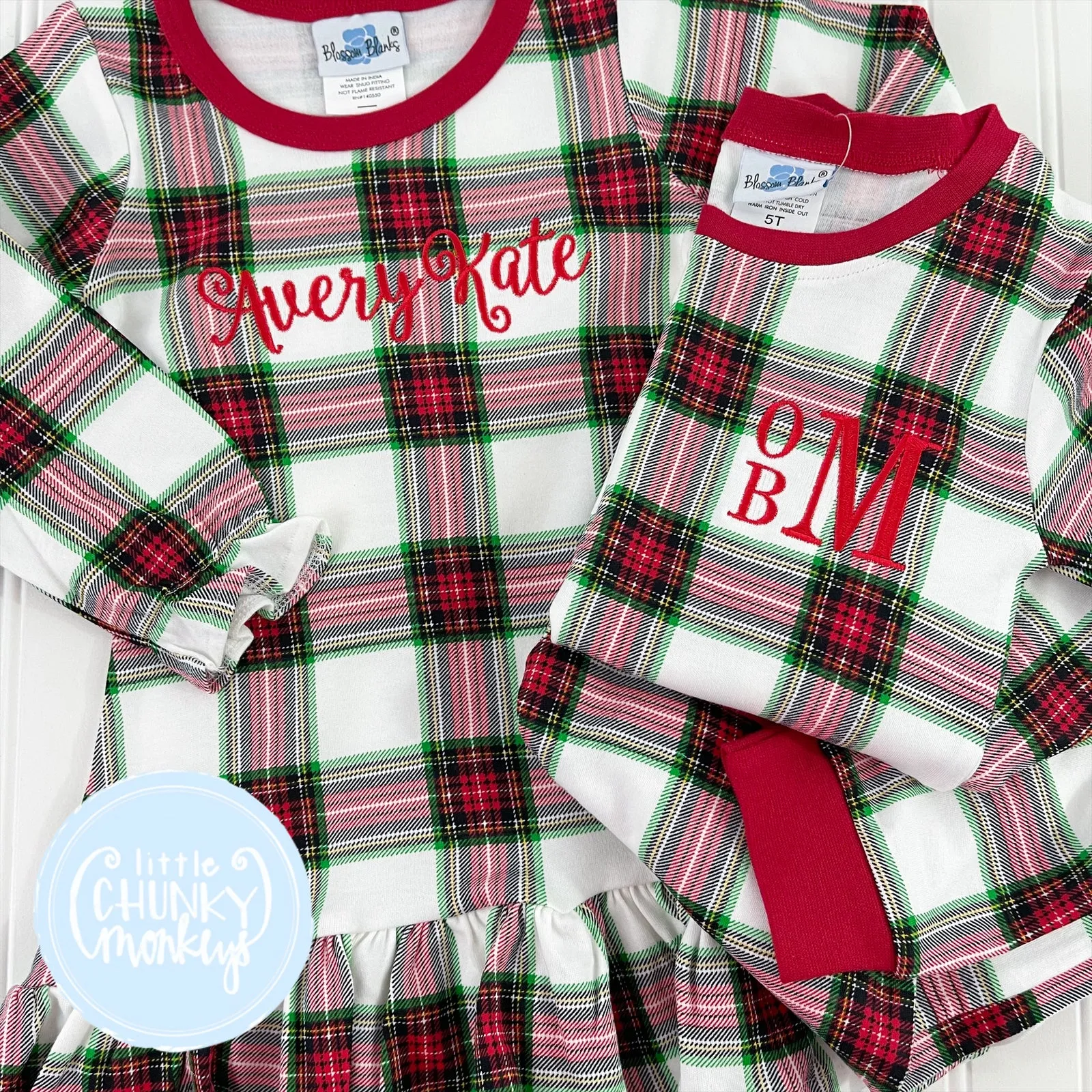 A-Line Dress - Red Plaid