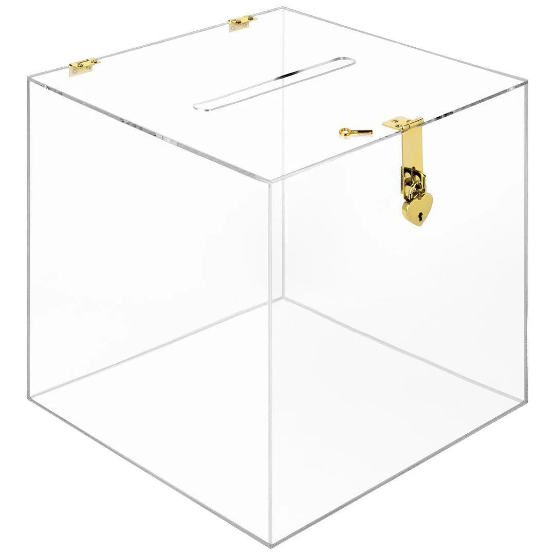 Acrylic Wedding Card Box, Set of 1