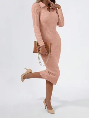 Ada Long Sleeve Knitwear Dress