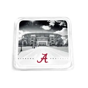 Alabama Crimson Tide - Bryant-Denny B&W Drink Coaster