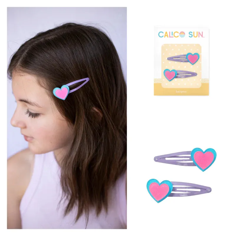 alexa hair clips - heart