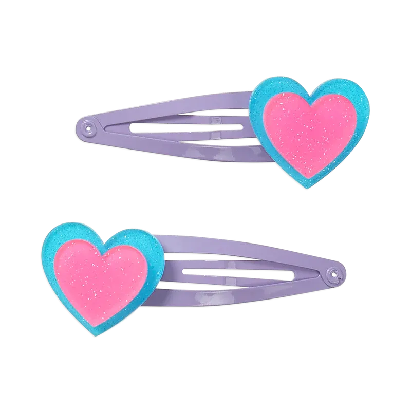 alexa hair clips - heart