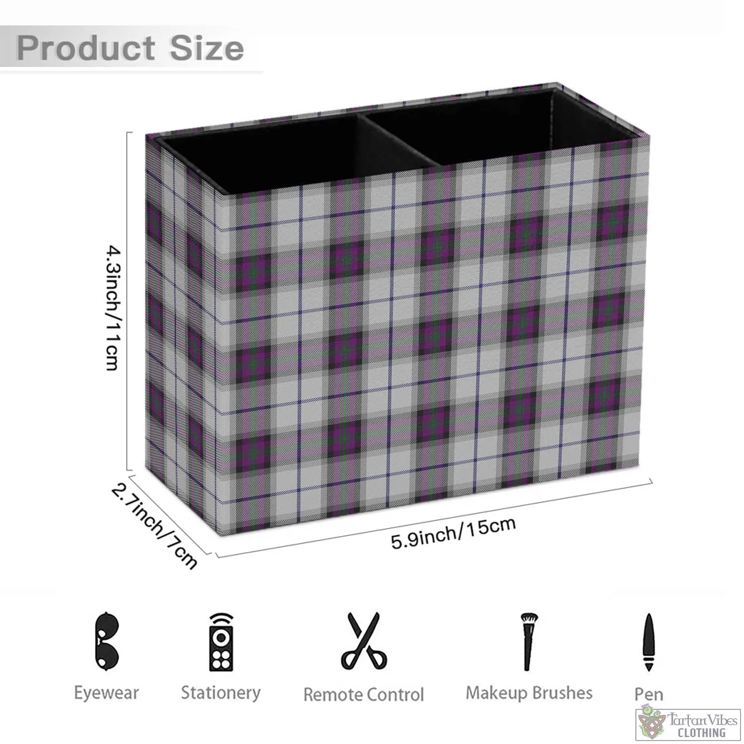 Alexander of Menstry Dress Tartan Pen Holder