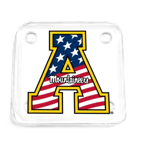 Appalachian State Mountaineers - App State Mountaineers Red, White & Blue Logo Drink Coaster