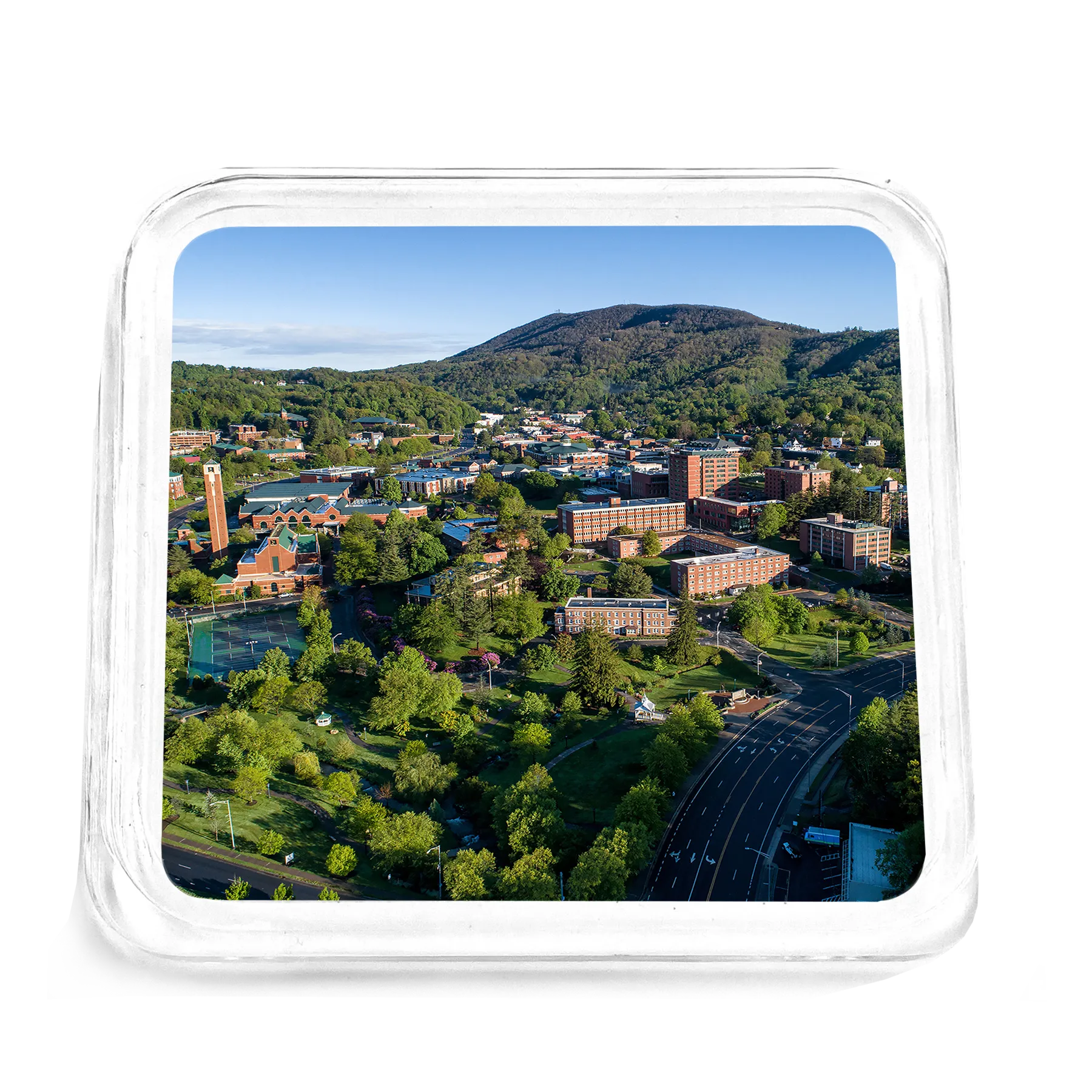 Appalachian State Mountaineers - Campus Aerial Drink Coaster