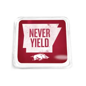 Arkansas Razorbacks - Arkansas Never Yield State Drink Coaster