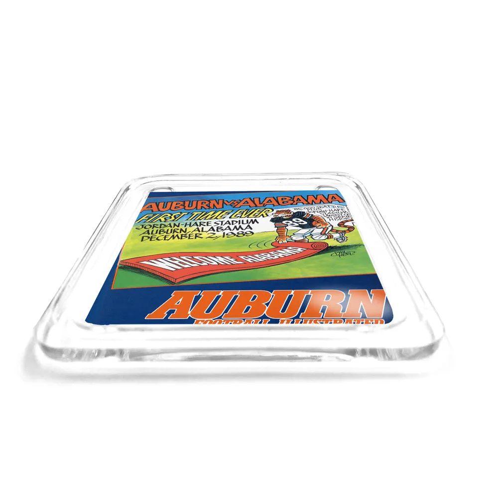 Auburn Tigers - Vintage Auburn vs Alabama First Time Ever Jordan Hare 12.2.89 Drink Coaster