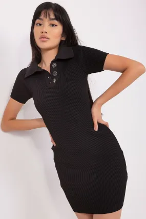 Badu Ribbed Henley T-Shirt Dress