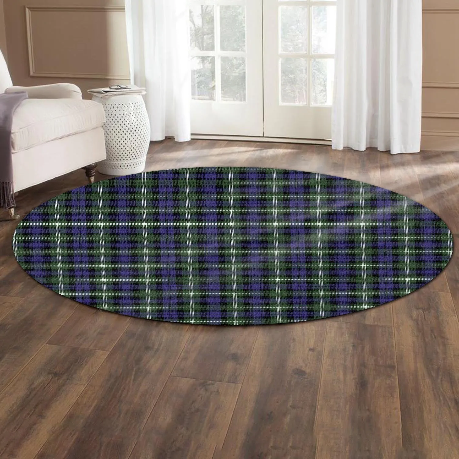 Baillie (Bailey) Tartan Round Rug