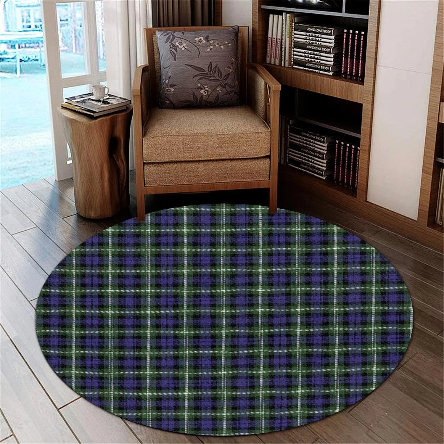 Baillie (Bailey) Tartan Round Rug