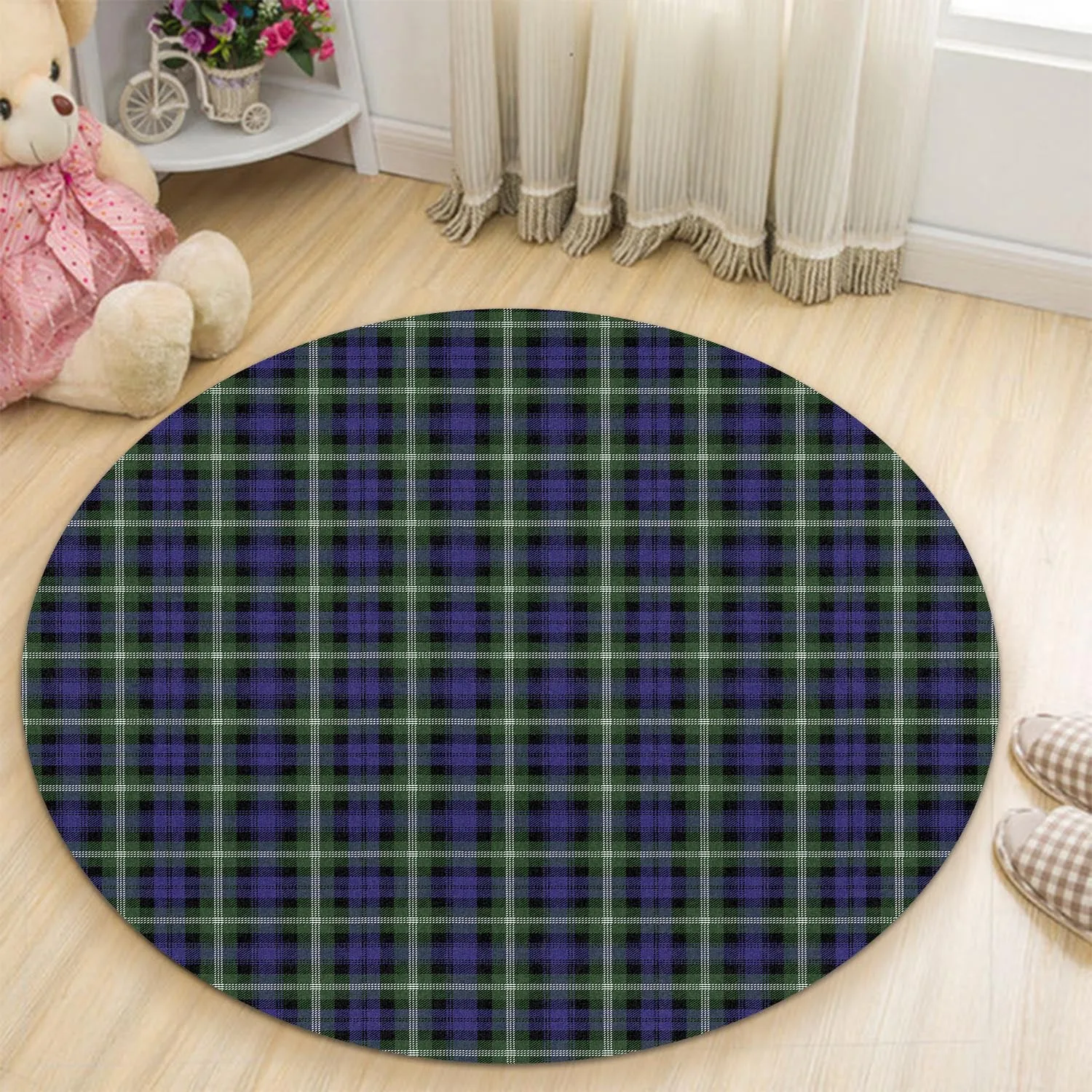 Baillie (Bailey) Tartan Round Rug