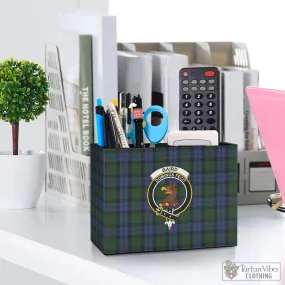 Baird Tartan Pen Holder with Family Crest