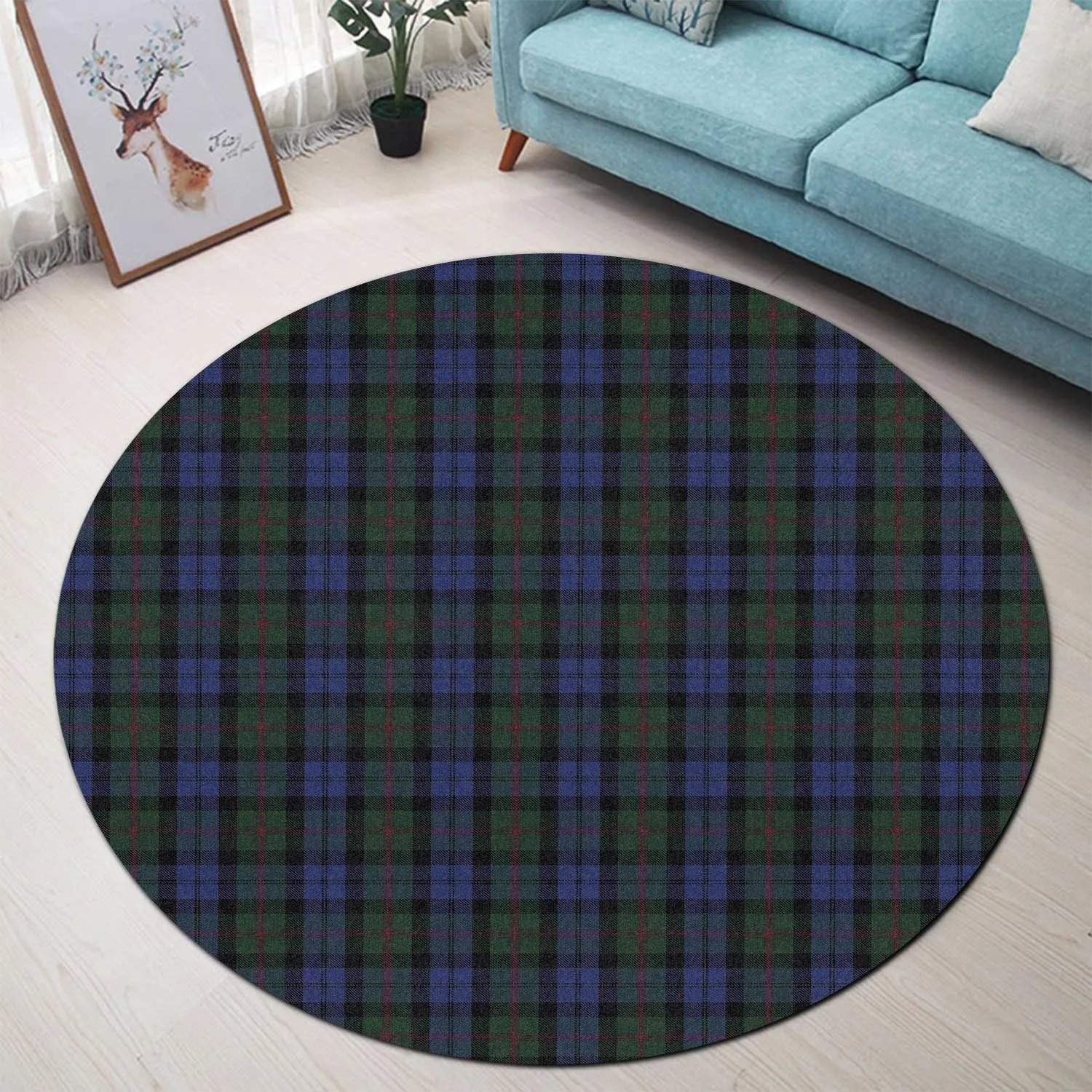 Baird Tartan Round Rug