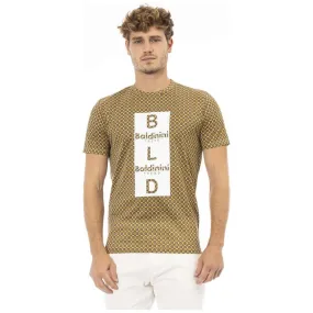 Baldinini Trend Yellow Cotton Men T-Shirt