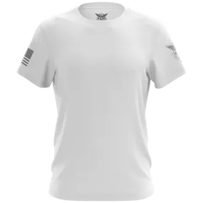 Basic - White   Gray Short Sleeve Shirt