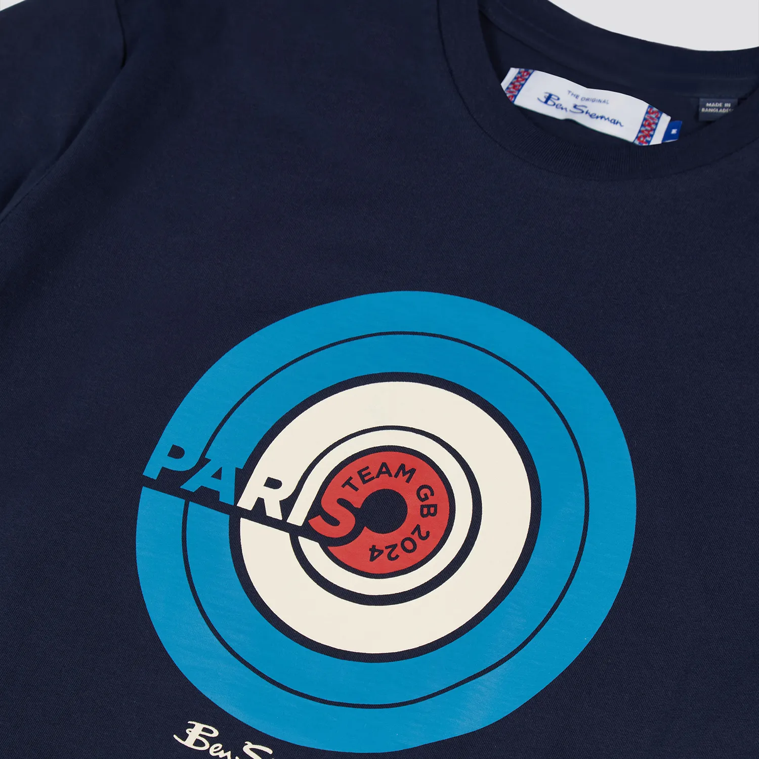 Ben Sherman Team GB Target T-Shirt Navy