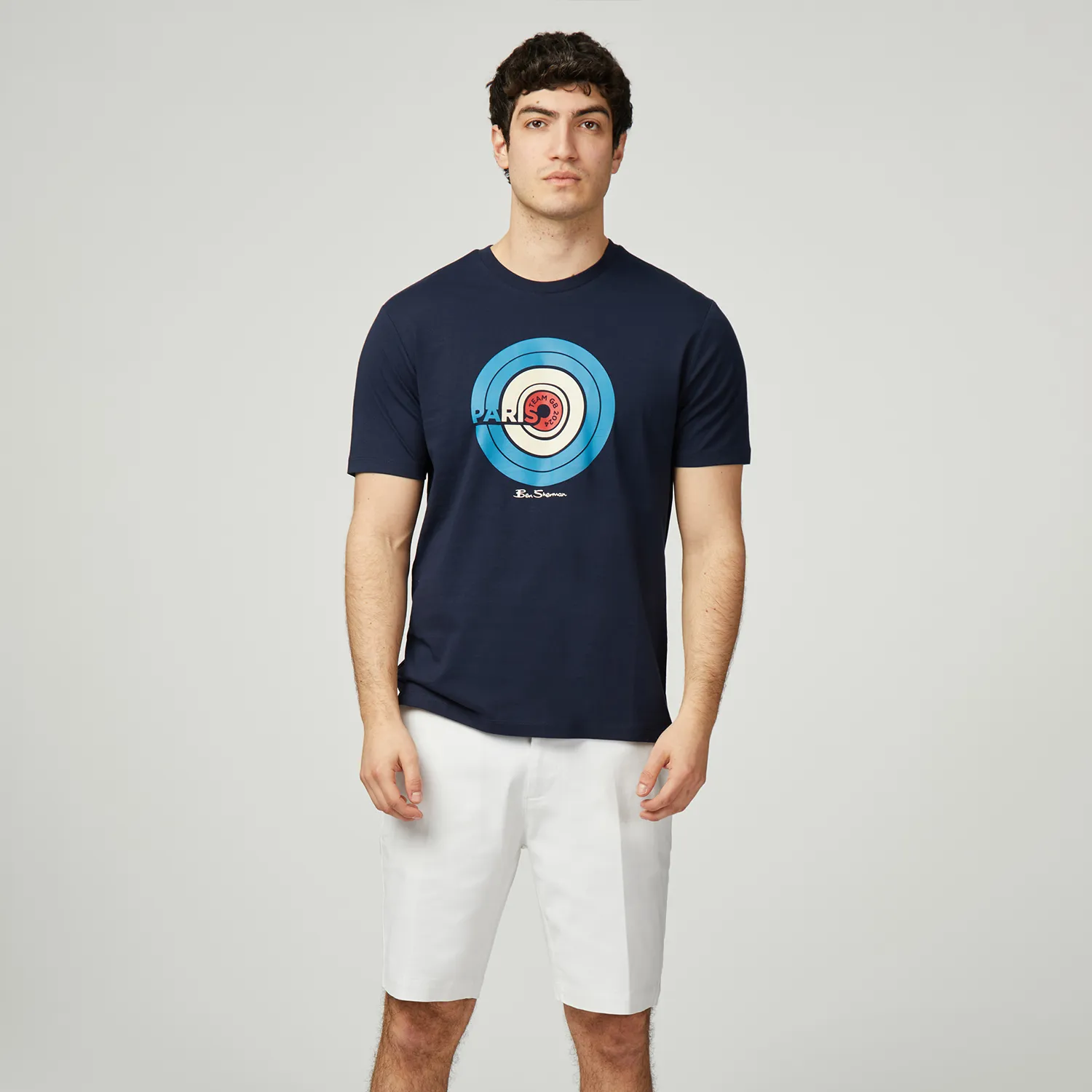 Ben Sherman Team GB Target T-Shirt Navy