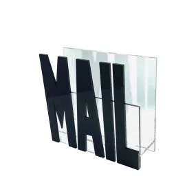 Black Acrylic Mail Holder