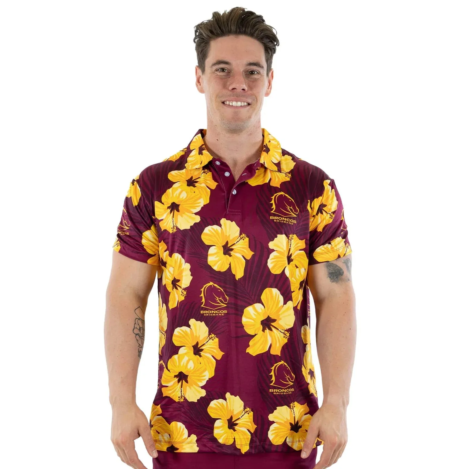 Brisbane Broncos Aloha Golf Polo