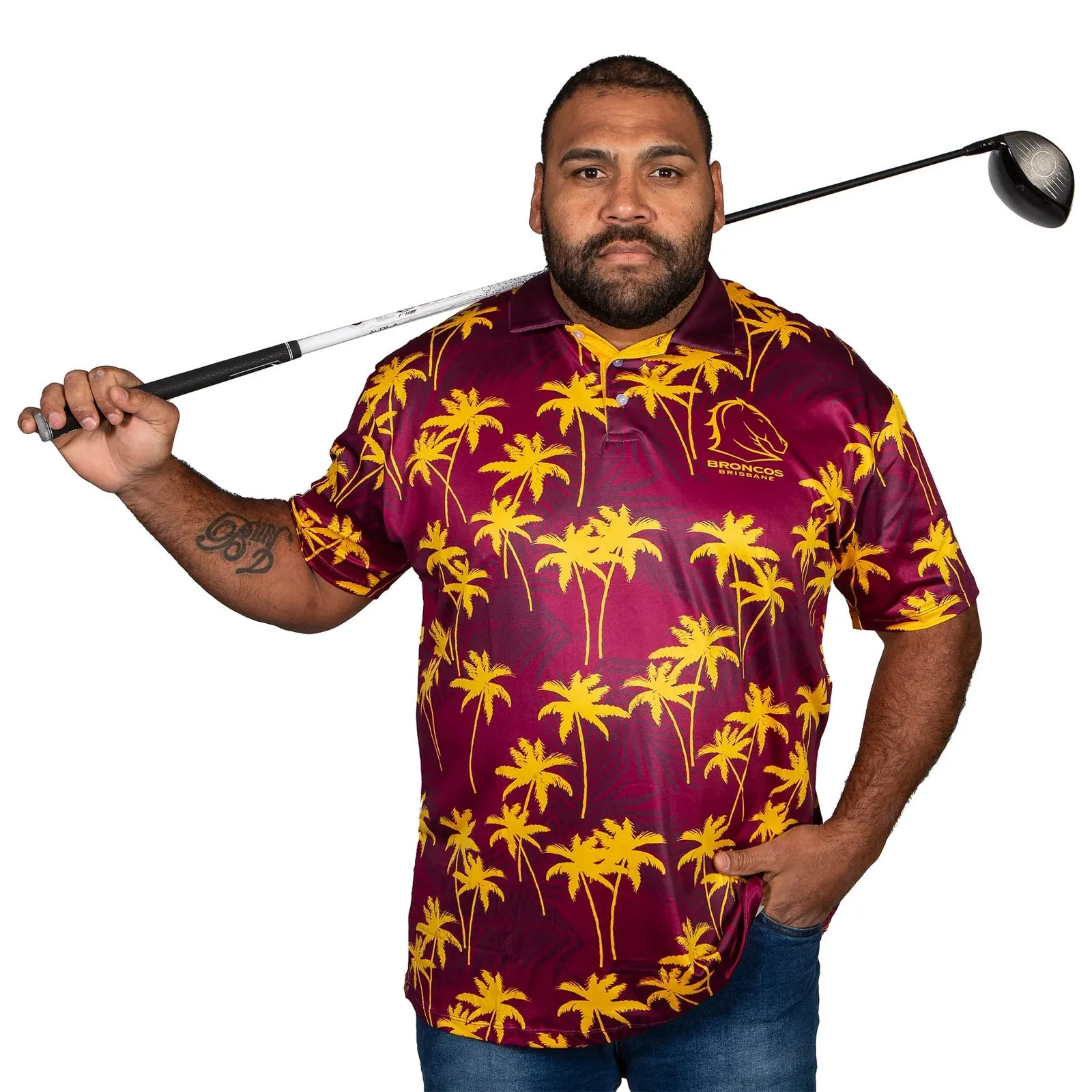 Brisbane Broncos Par Tee Golf Polo