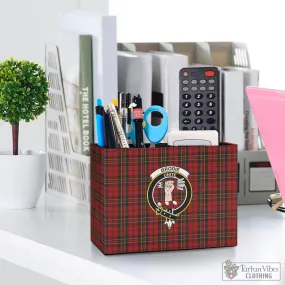 Brodie Tartan Pen Holder with Family Crest