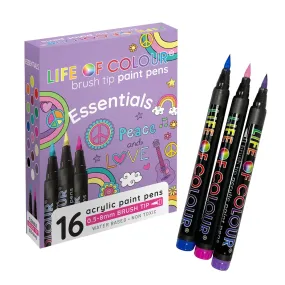 Brush Tip Acrylic Paint Pens | Essentials