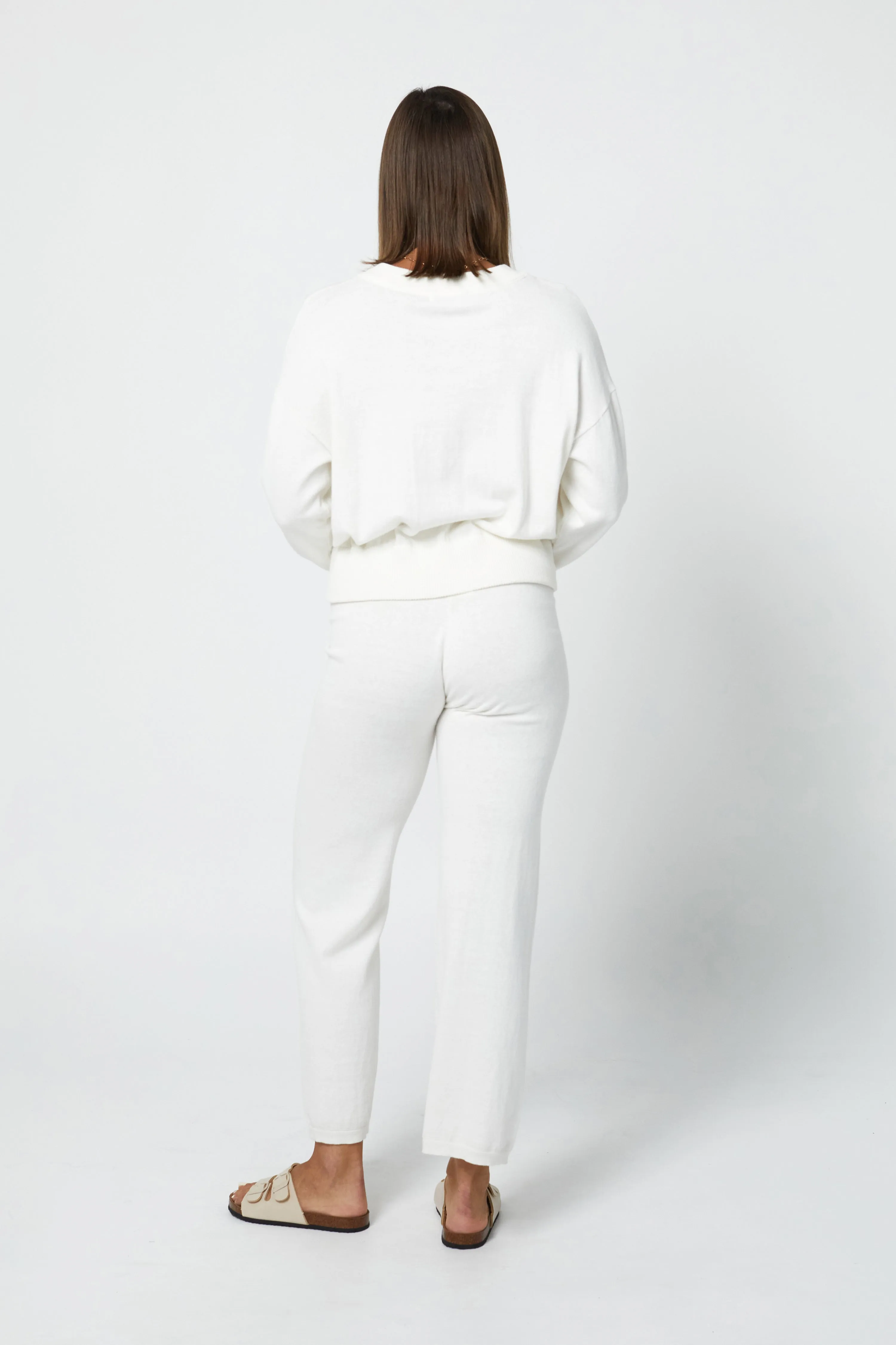 CALLIE LOUNGE PANT - WINTER WHITE