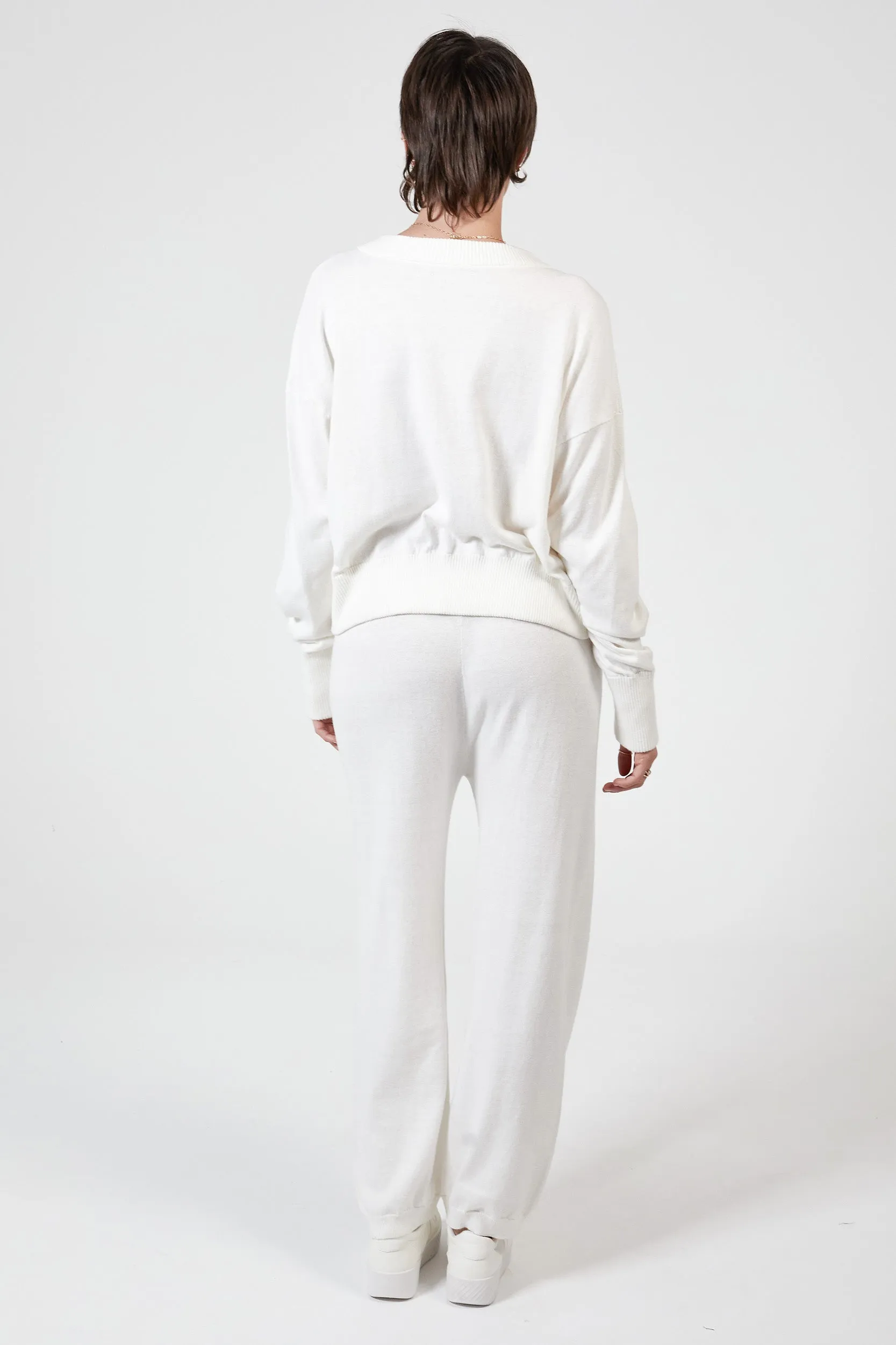 CALLIE LOUNGE PANT - WINTER WHITE