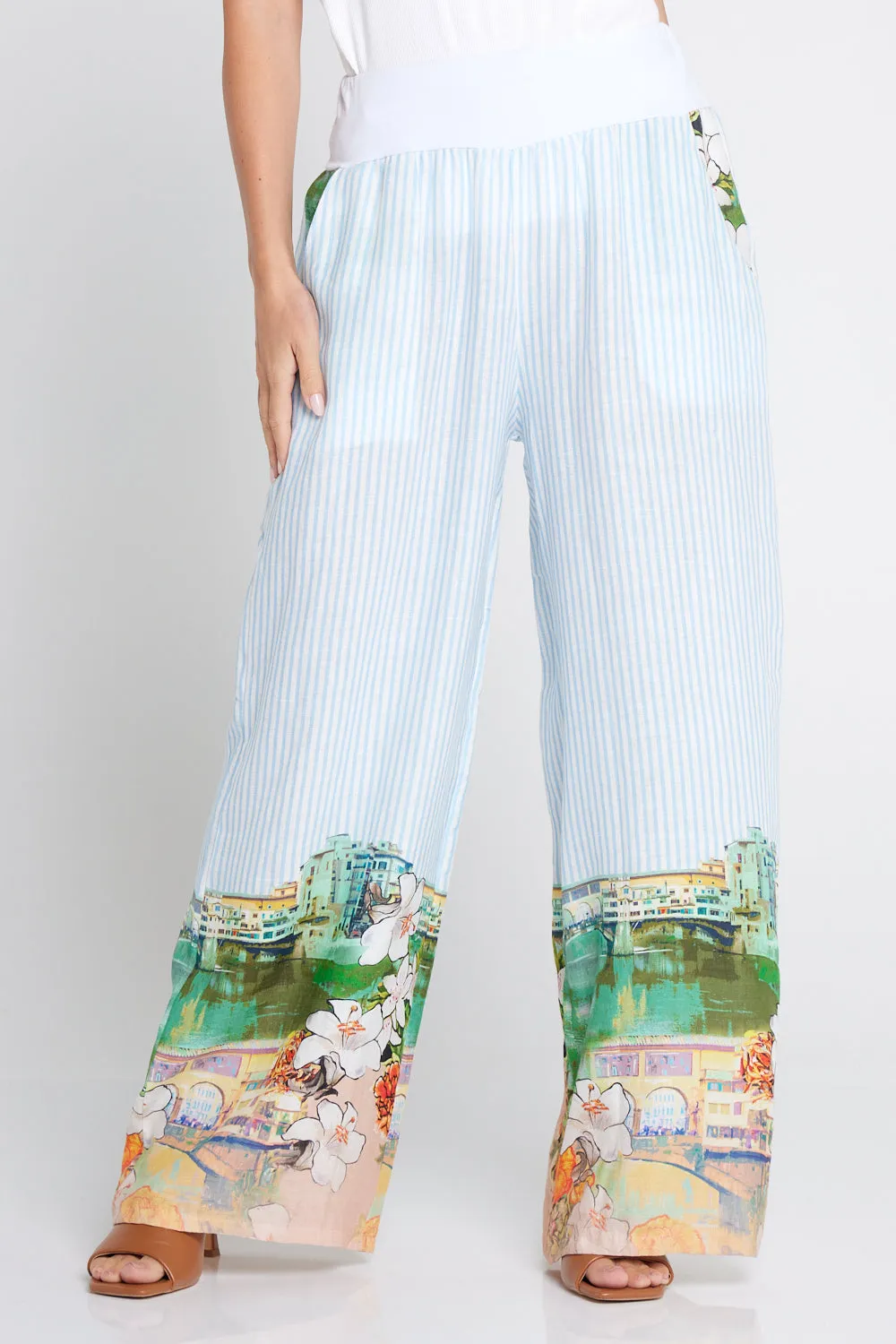 Calliope Pants - Seaside Gardens