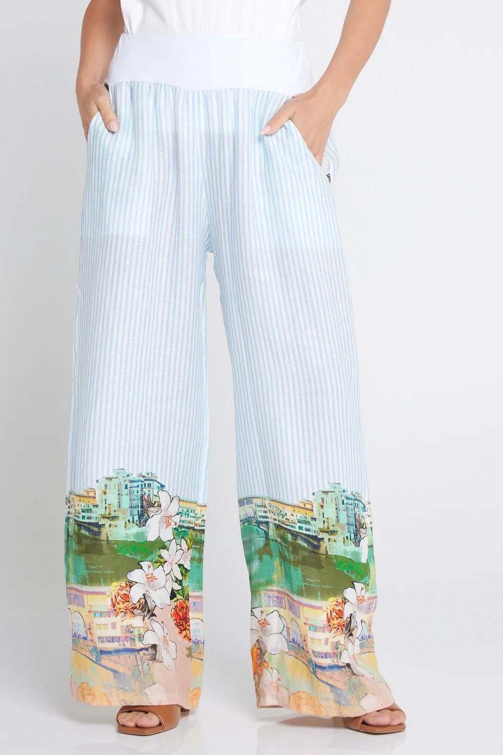 Calliope Pants - Seaside Gardens