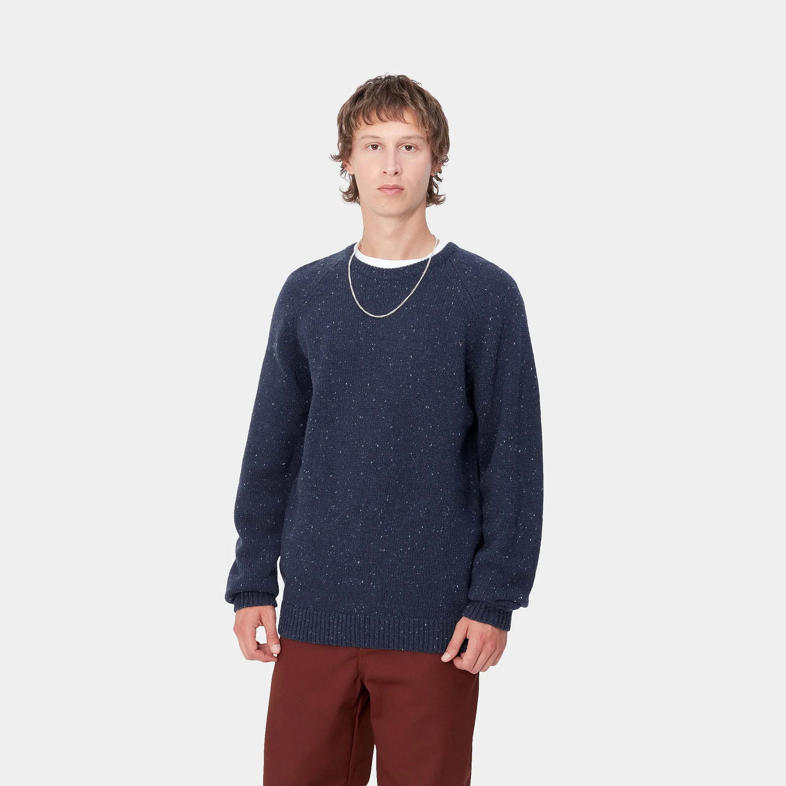 Carhartt Anglistic Sweater Airforce Blue