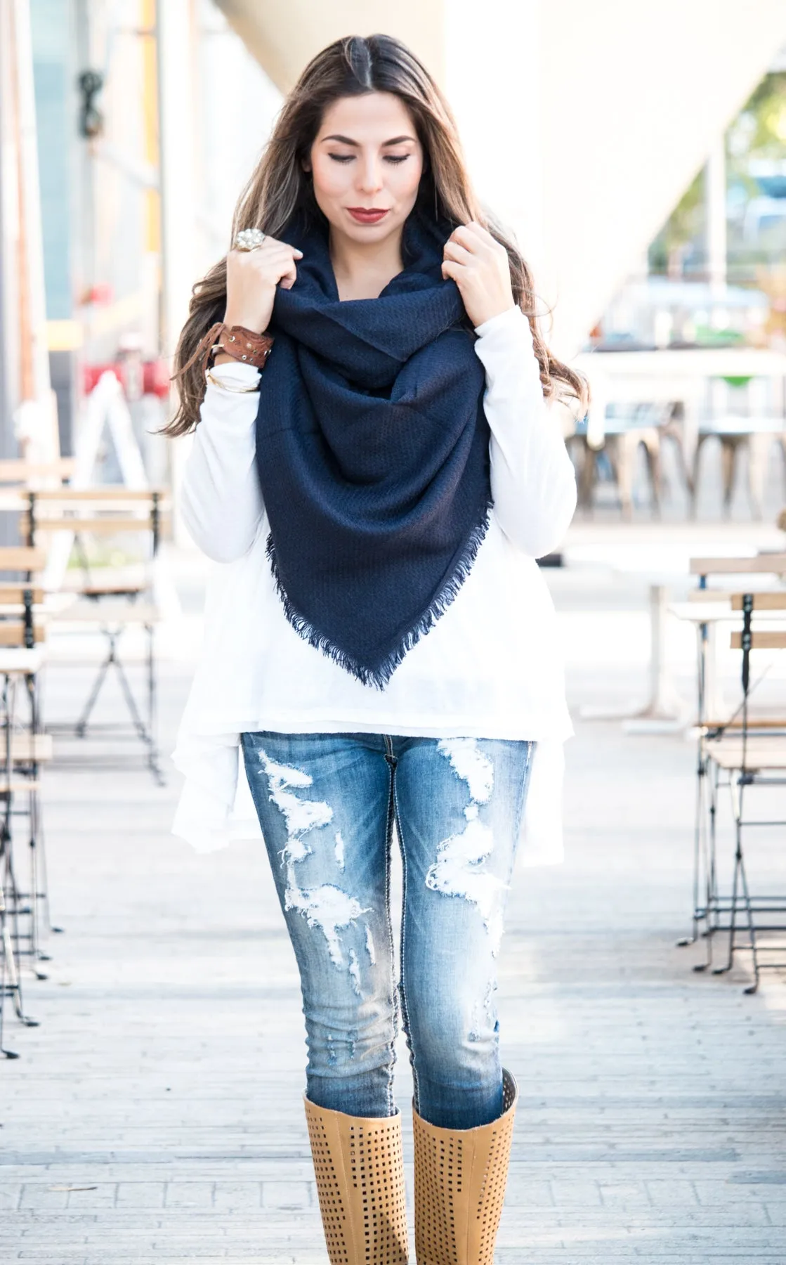 Cashmere Blend Blanket Scarf