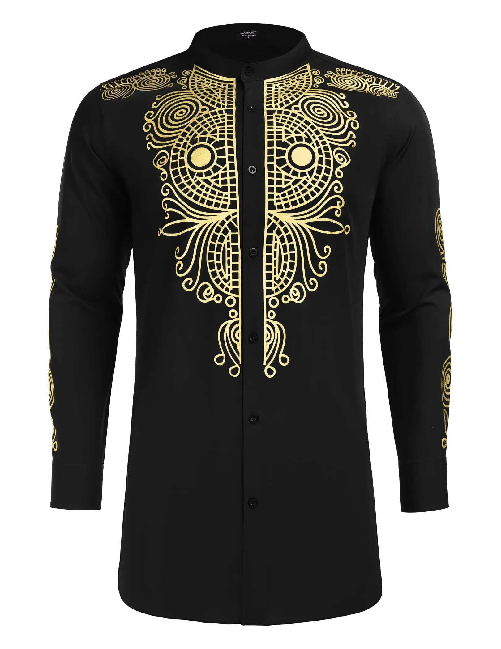 Casual Ethnic Graphic Long Shirt (US Only)