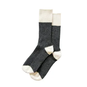 Charcoal Block Sock