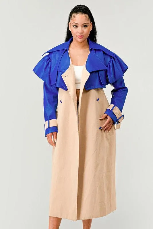 Chic Belted Trench Coat