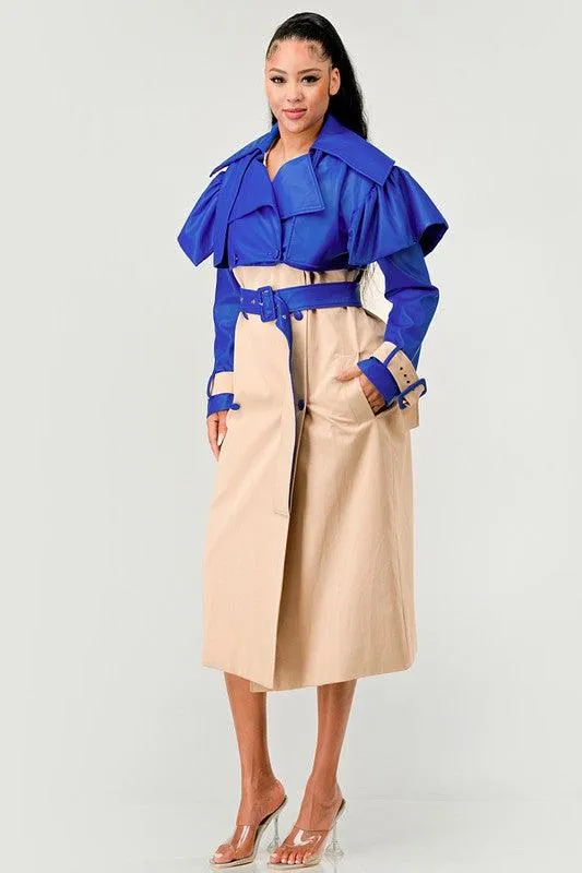 Chic Belted Trench Coat