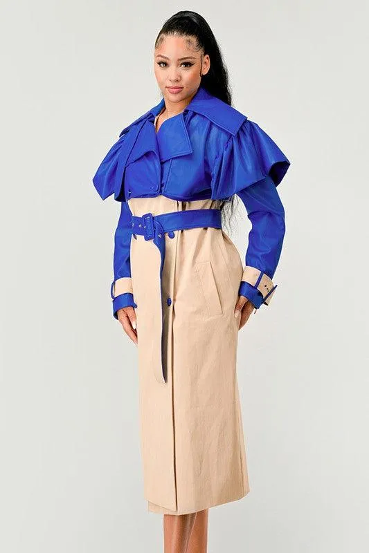 Chic Belted Trench Coat