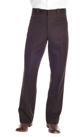 Circle S Mens Brown Polyester Ranch Dress Pants 34