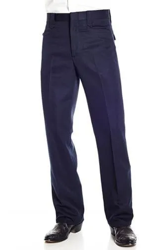 Circle S Mens Navy Polyester Solid Dress Ranch Pant Western 50 B