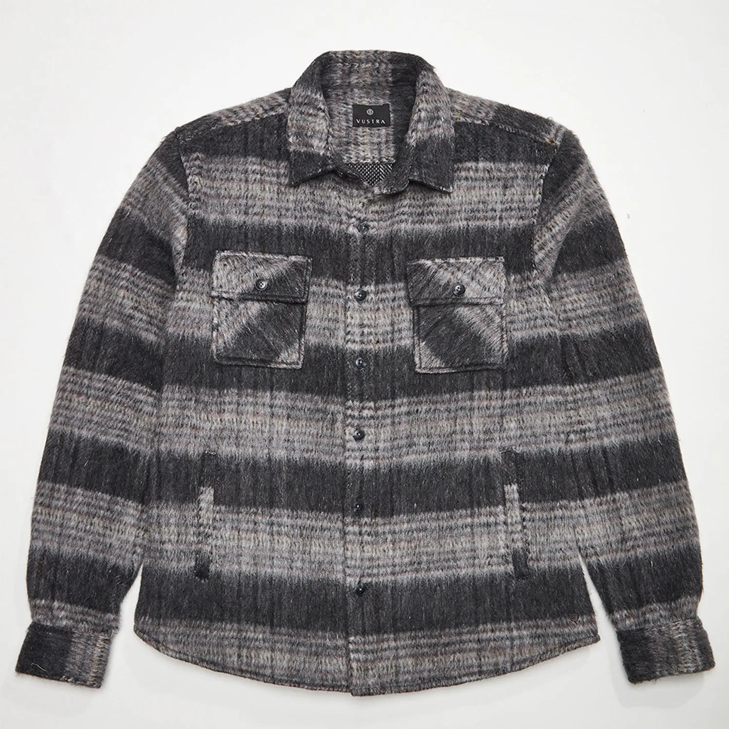 Coal Faded Check Shacket