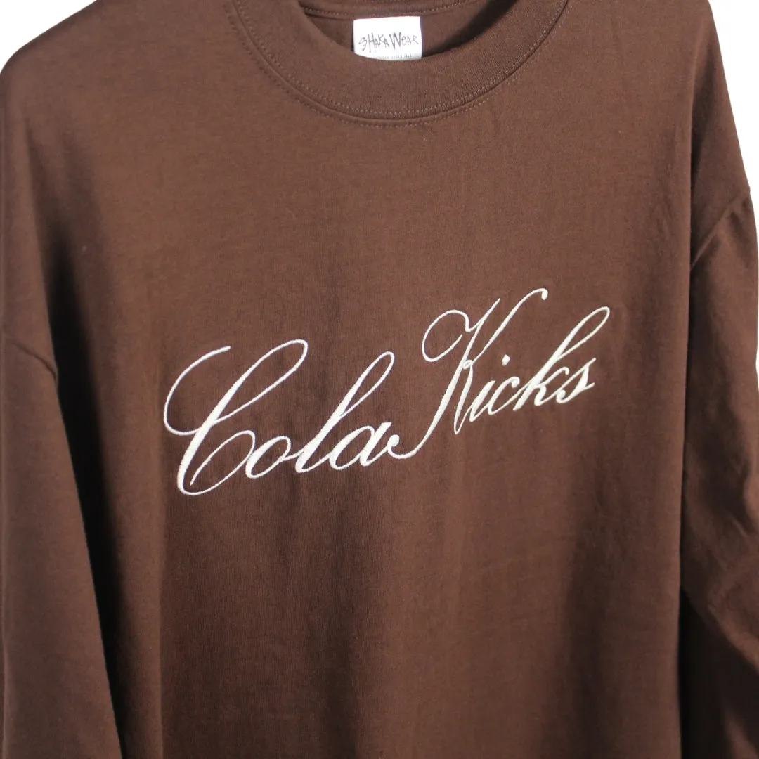 ColaKicks Mocha Embroidered L/S  T-Shirt