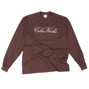 ColaKicks Mocha Embroidered L/S  T-Shirt