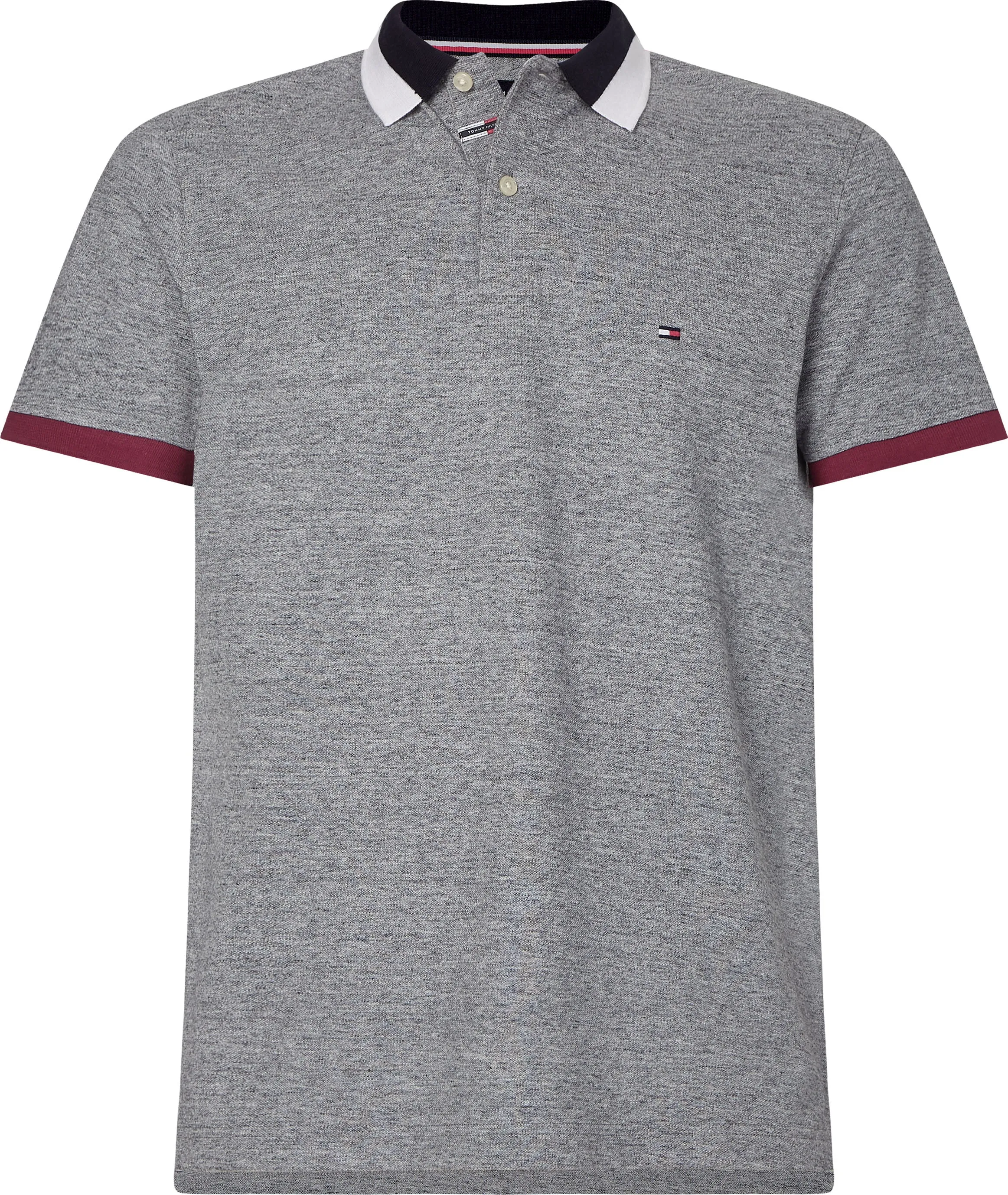 Colour Block Polo - Dark Grey