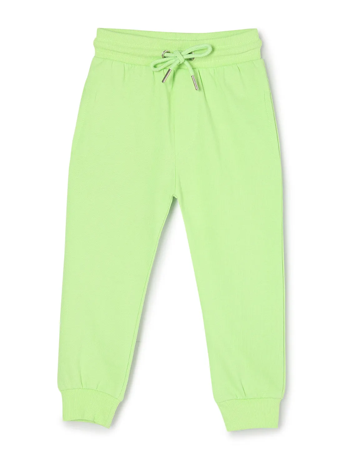 Combo of 2 Winter Sweatpants- Light Blue & Neon Green