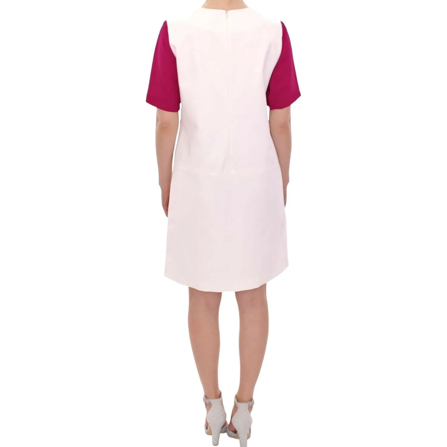 CO|TE Chic White and Pink Shift Robot Dress